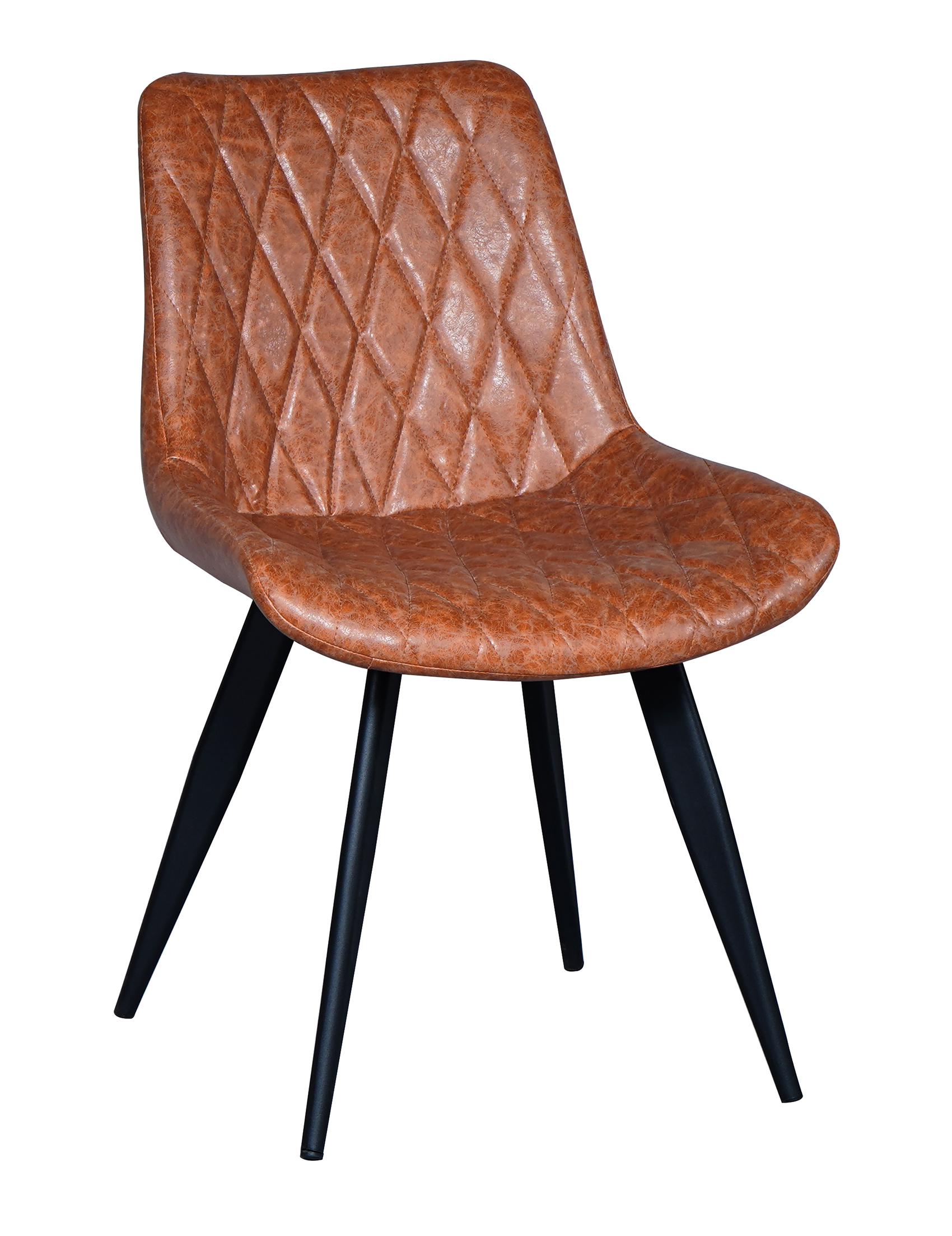 Gastronomie Stuhl Minu Kunstleder Alt Braun