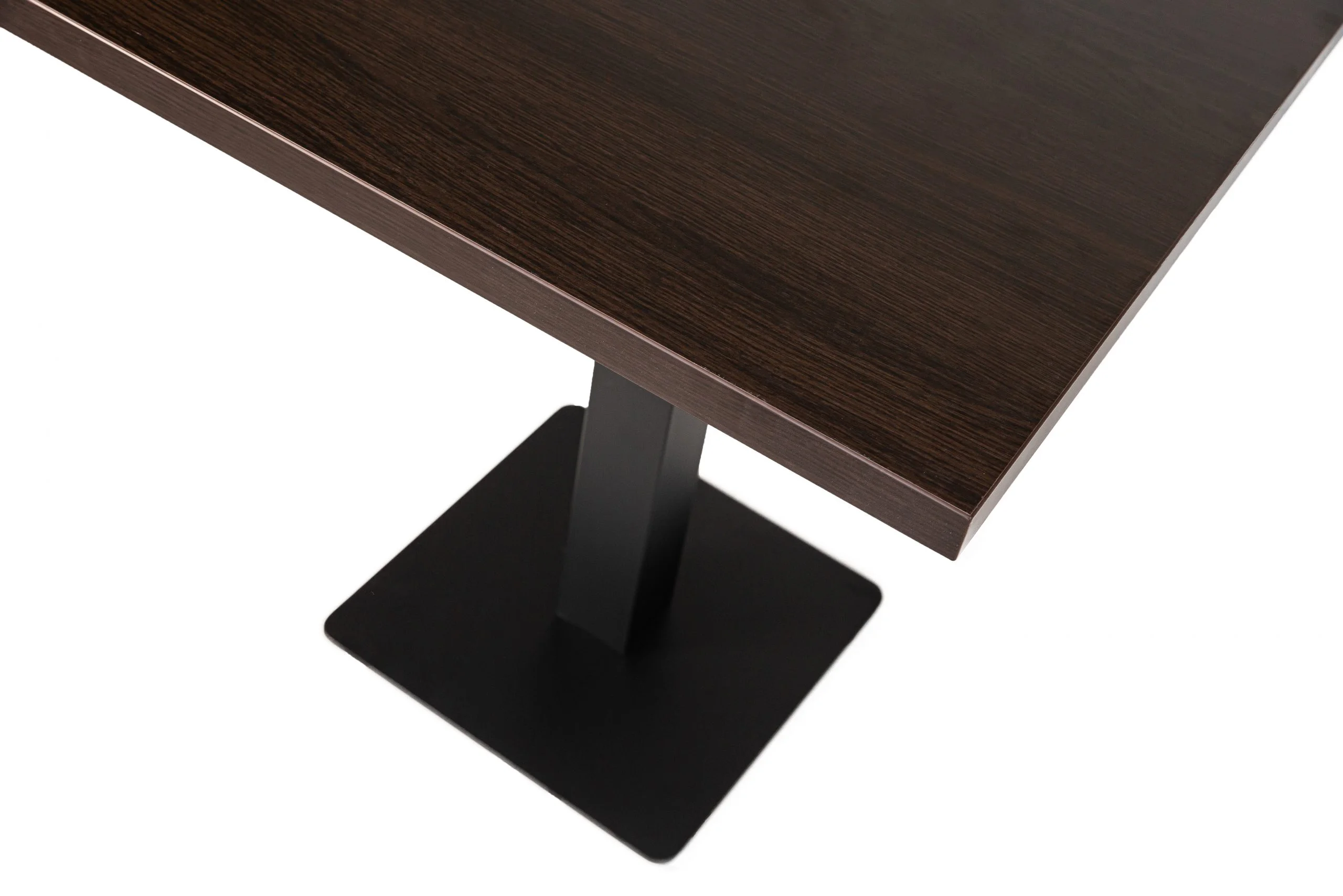 Restaurant Tisch Tischbein Gusseisen Tischplatte Wenge Optik 