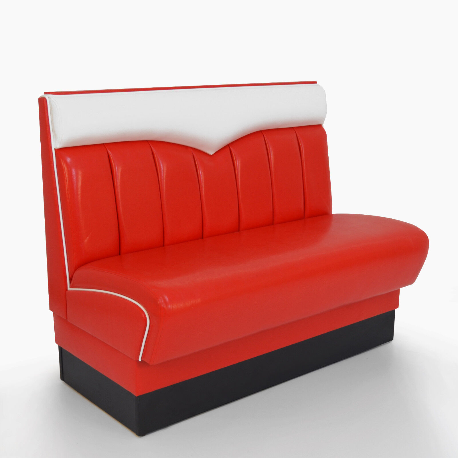 American Diner Set II Madison Rot matt - weißer Tisch