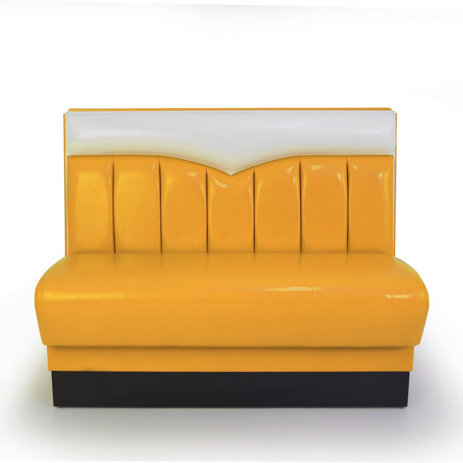 American Diner Set II Madison Gelb glänzend - weißer Dinertisch