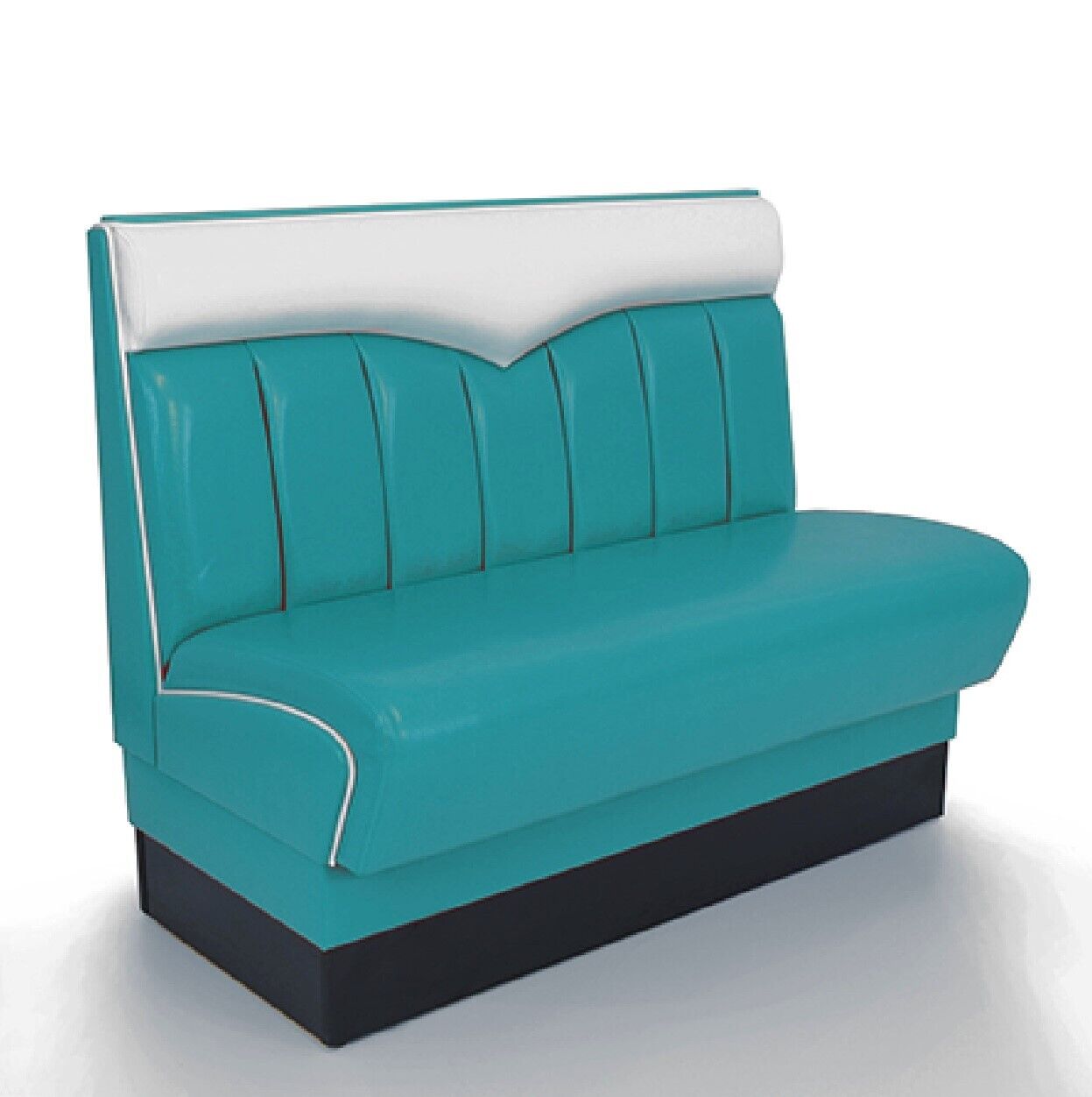 American Diner Set II Madison Türkis glänzend - schwarzer Tisch