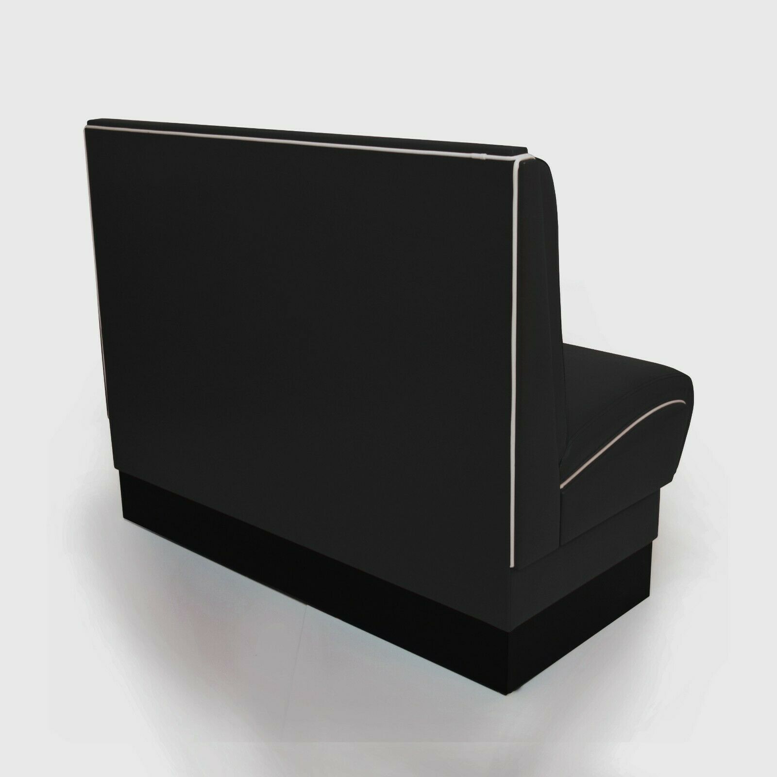 American Diner Set II Omaha Schwarz matt - weißer Tisch