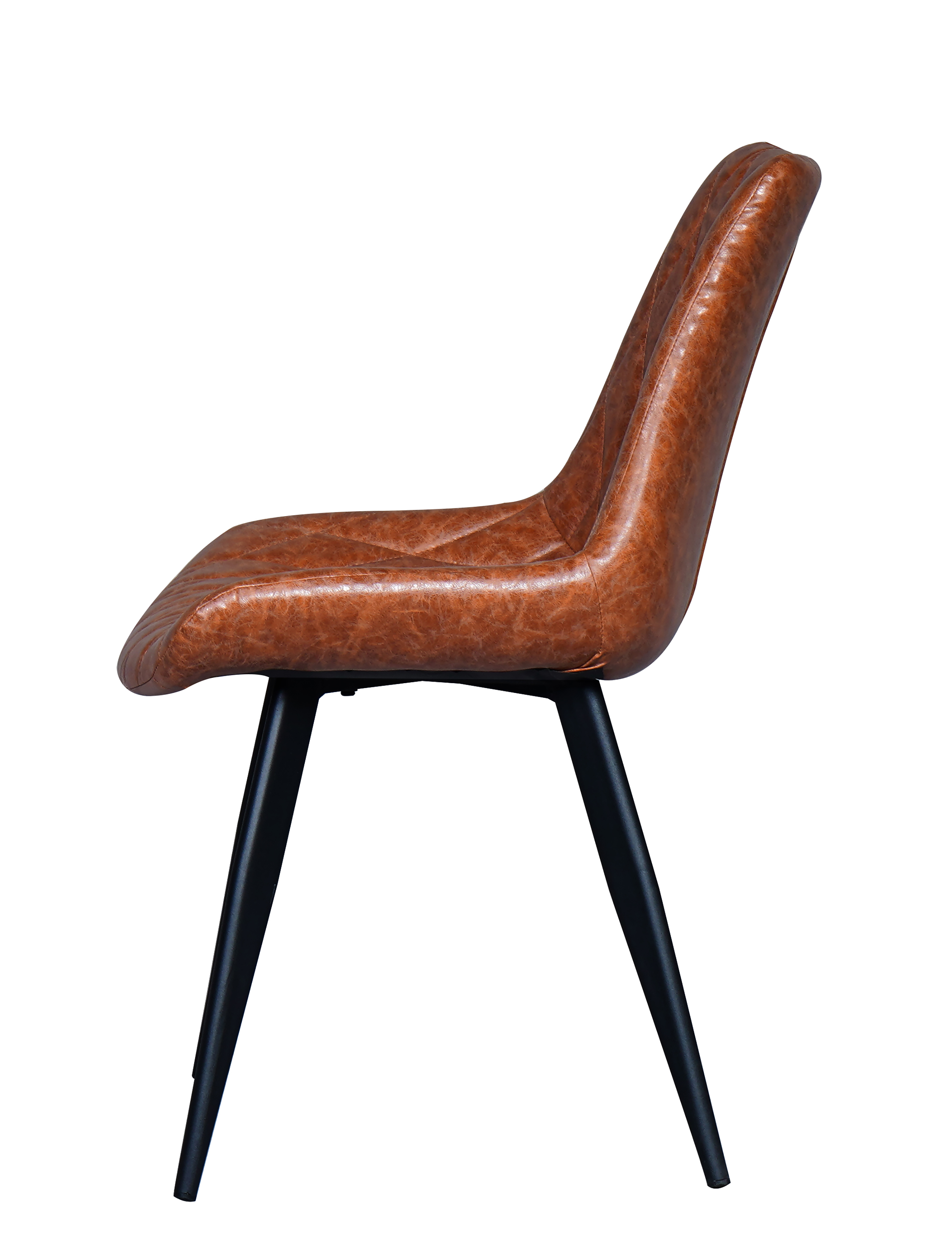 Gastronomie Stuhl Minu Kunstleder Alt Braun