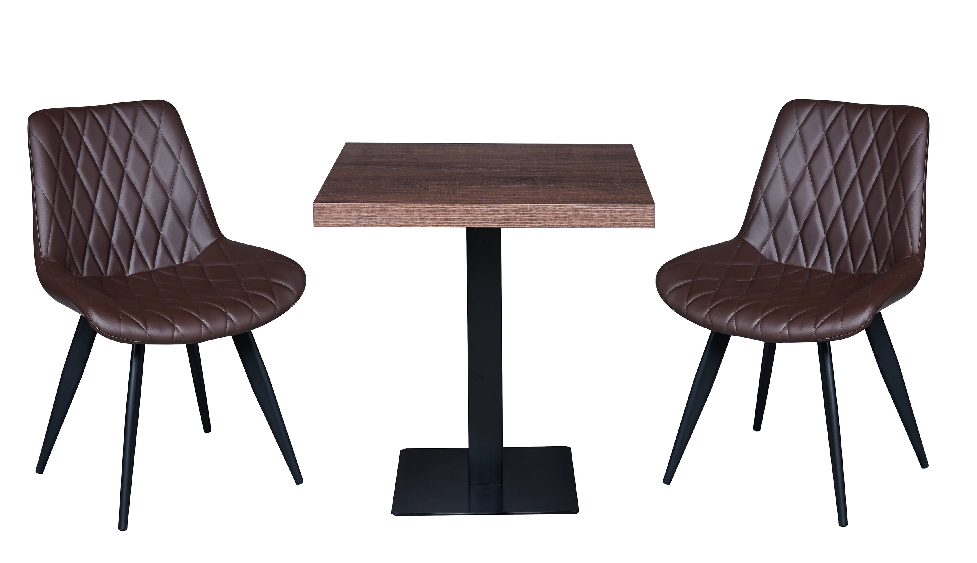 Gastronomie Stuhl Minu Kunstleder Dunkelbraun