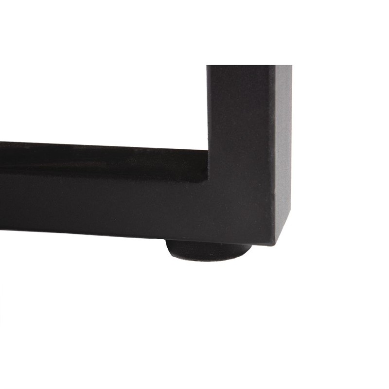 Abyalven Gastrotisch Stahl Akazienholz Industrial Style