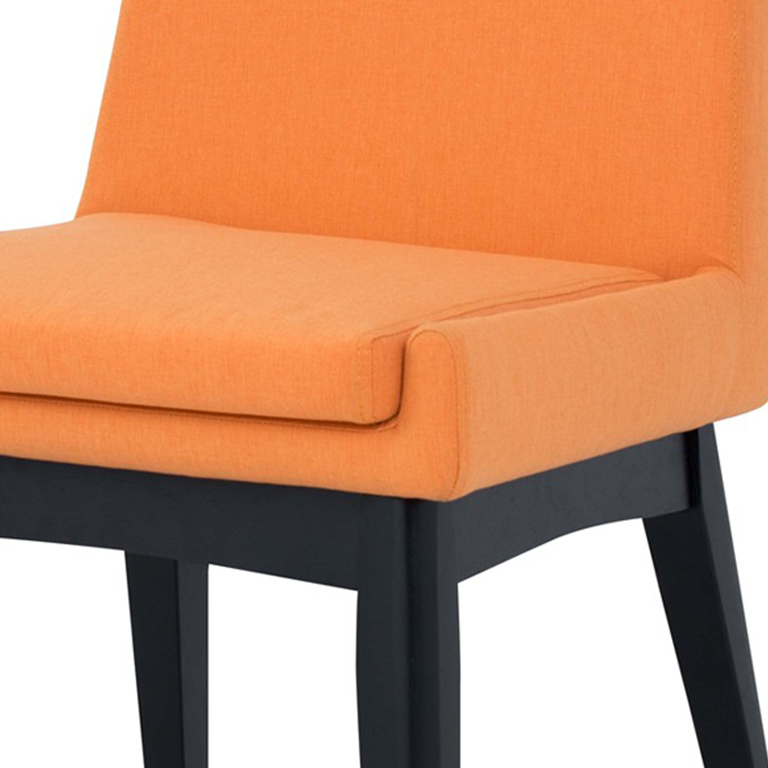 Loungestuhl Chano Orange Beine Massivholz