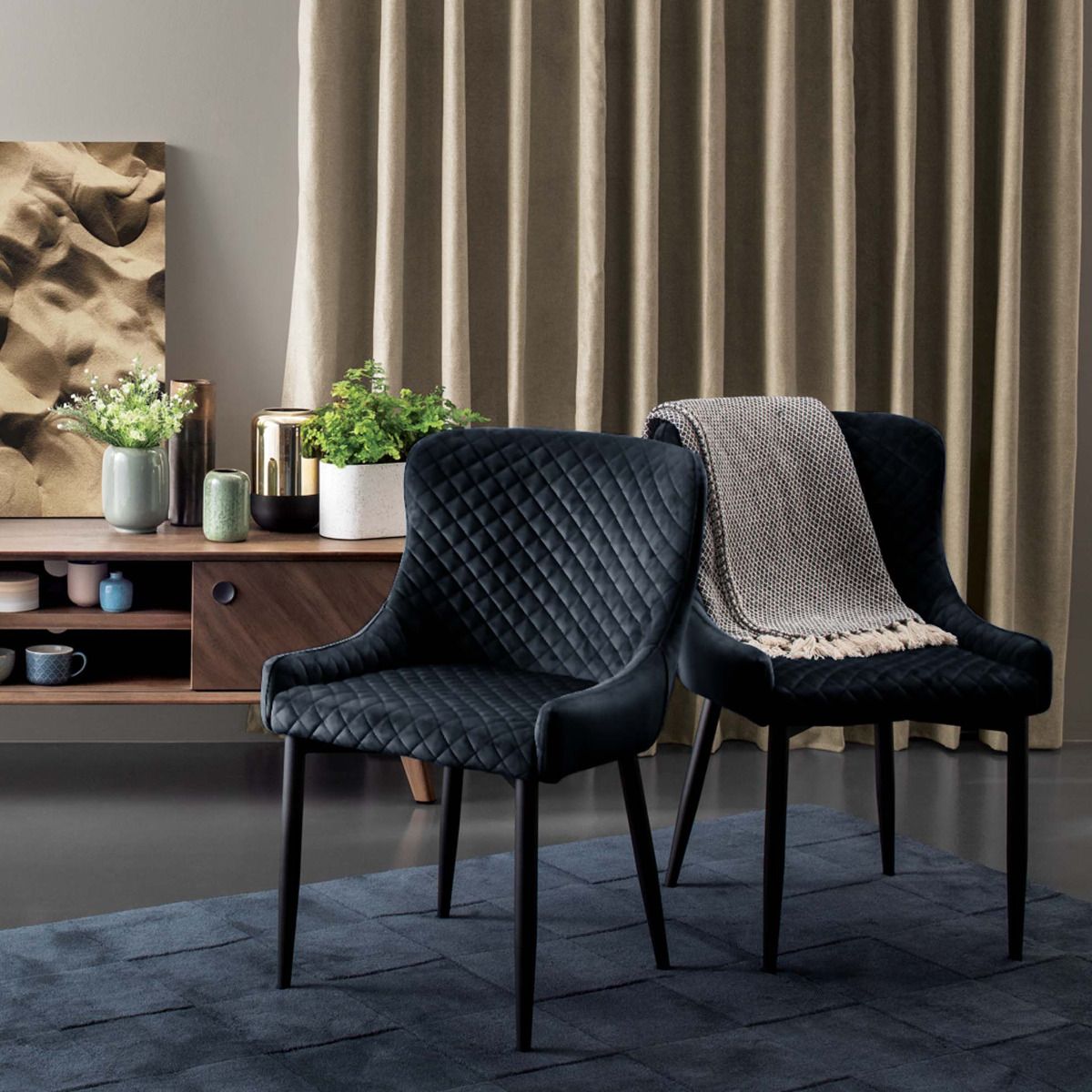 Gastro Polsterstuhl Paulus Kunstleder Schwarz